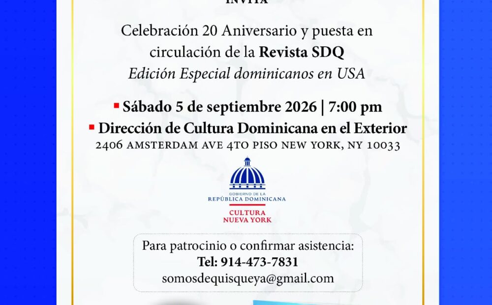 Somos De Quisqueya Media Production celebra su 20.º aniversario con el lanzamiento de su revista impresa y televisión en Streaming