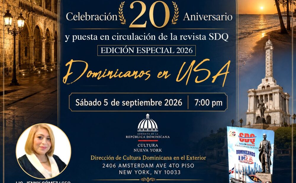 Anuncian gran evento de celebración del 20 aniversario de Somos De Quisqueya